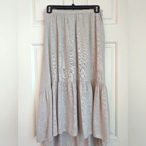 100% linen high waisted midi maxi skirt